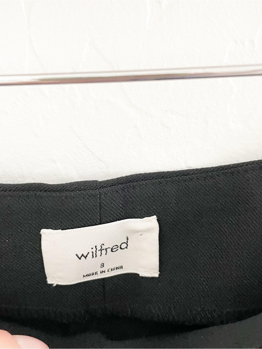 Wilfred high rise minimalist trouser pants black size 8 - Picture 4 of 8